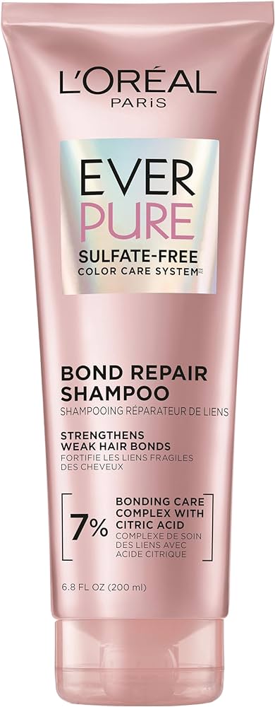 L'Oreal Paris EverPure Bonding Shampoo for Color Treated Hair, Strengthens and Repairs Weak Hair